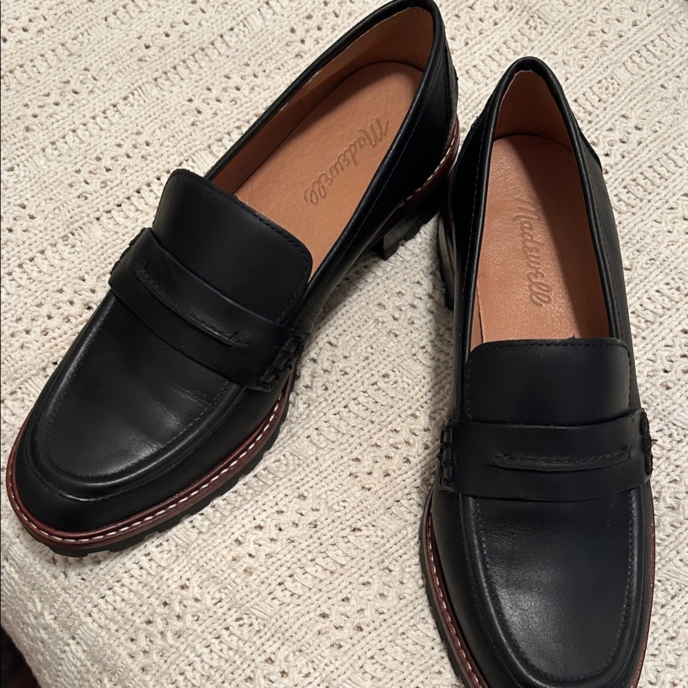 Madewell Women's Black Leather Loafers
